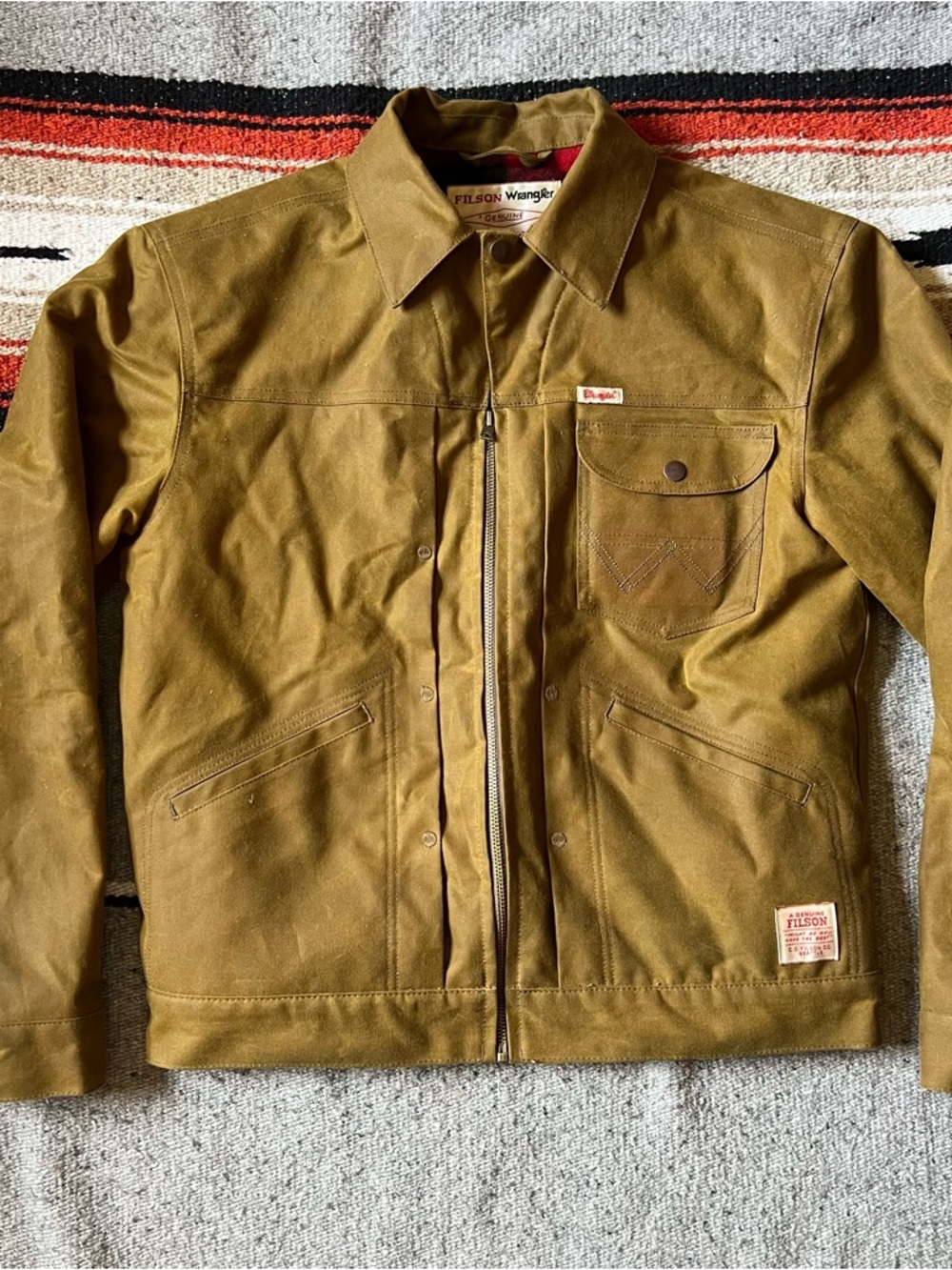 Filson X Wrangler Mackinaw Wool + Tin Cloth Jacket | Limited Edition NWT - Picture 5 of 15